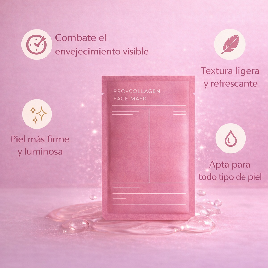 Pack 4 Mascarillas Faciales Bio Colágeno Coreano